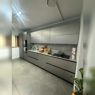 CUCINA lineare Doimo cucine Aspen in fenix nta  SCONTATA 50%