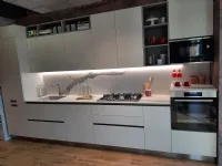 Cucina grigia moderna lineare Domino Prima cucine a soli 8780 Euro
