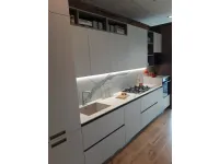 Cucina grigia moderna lineare Domino Prima cucine a soli 8780 Euro