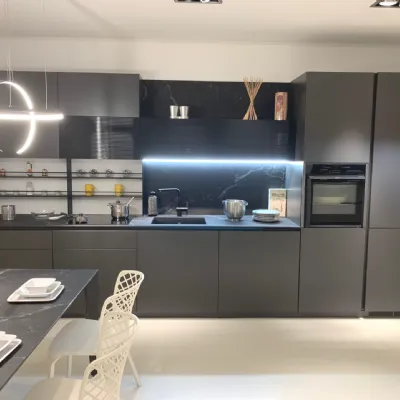 Cucina antracite moderna lineare Libra Scavolini a soli 13900