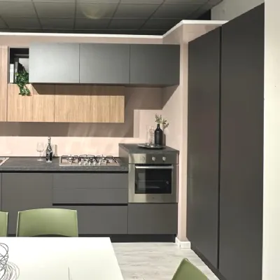 Cucina lineare in melaminico a prezzo scontato 55%