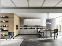 Cucina Arredo3 moderna ad angolo bianca in laminato materico Alma 01