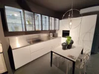 Cucina bianca moderna ad angolo Aran Volare a soli 18856 Euro