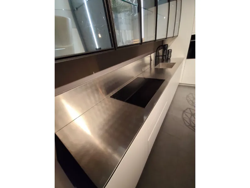 Cucina bianca moderna ad angolo Aran Volare a soli 18856 Euro