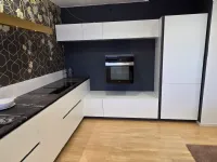 Cucina ad angolo moderna bianca Ar-tre Cucina up design laccata piano quarzite  a soli 10830 Euro