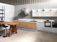 Cucina Fiorella sole design azzurra Arrex ad angolo scontata 67%