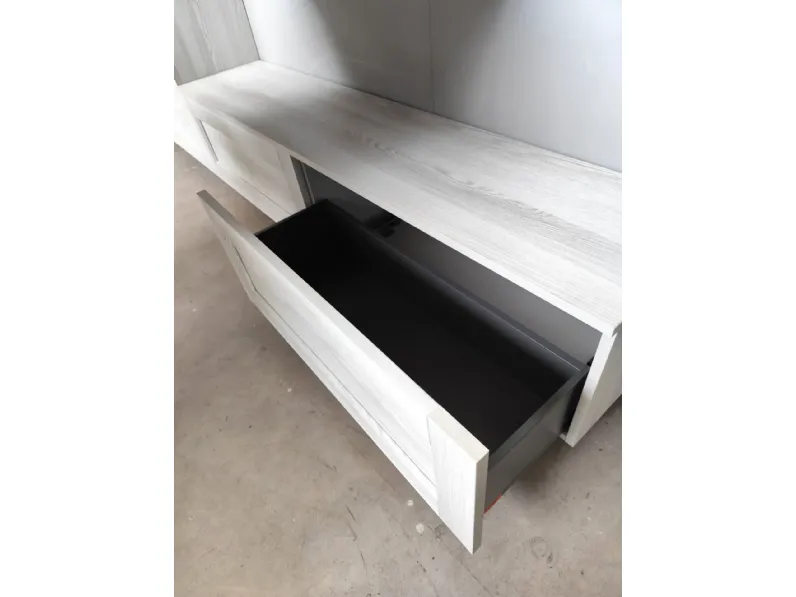 Cucina Fiorella sole design azzurra Arrex ad angolo scontata 67%