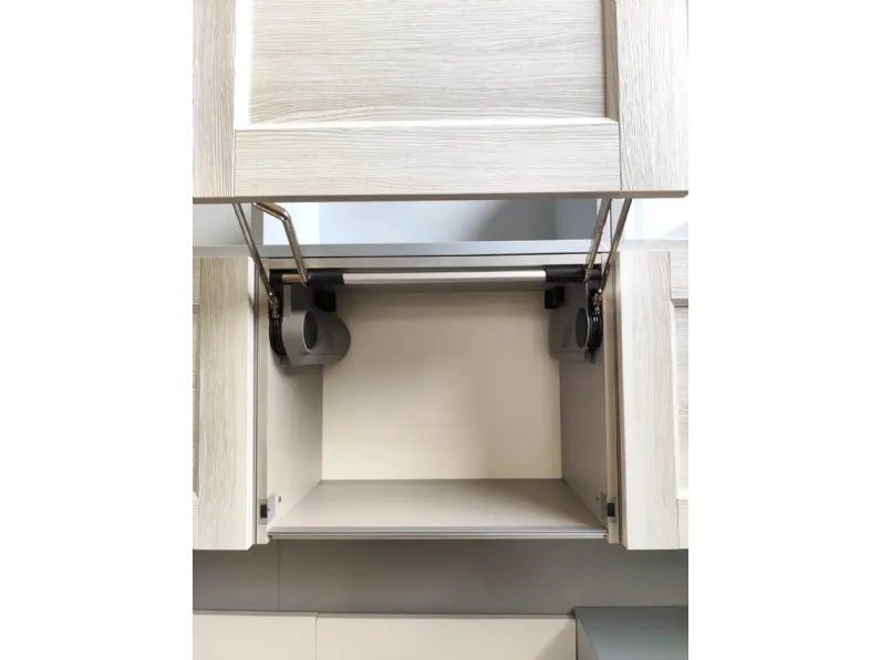 Cucina Fiorella sole design azzurra Arrex ad angolo scontata 67%