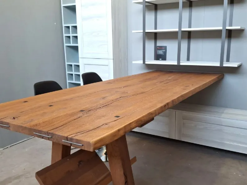 Cucina Fiorella sole design azzurra Arrex ad angolo scontata 67%