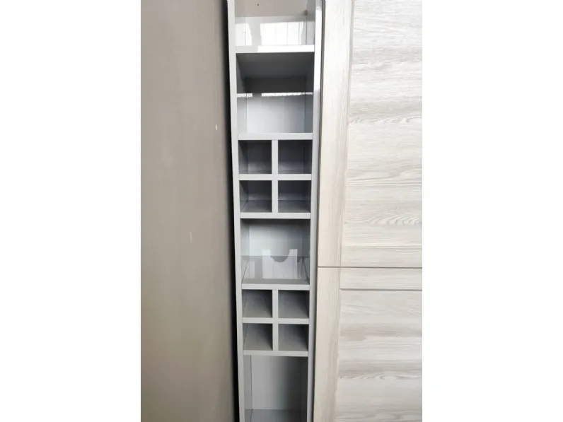 Cucina Fiorella sole design azzurra Arrex ad angolo scontata 67%