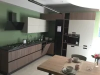 Cucina ad angolo in laminato materico a prezzo scontato