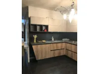 Cucina ad angolo in laminato materico altri colori Mia a prezzo scontato