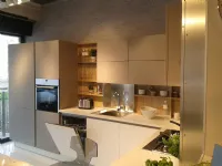 Cucina ad angolo in laminato materico grigio Cucina veneta cucine modello start time j a prezzo scontato