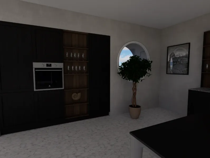 Cucina Arredo3 moderna ad angolo rovere moro in laminato materico Cucina alma composizione 5
