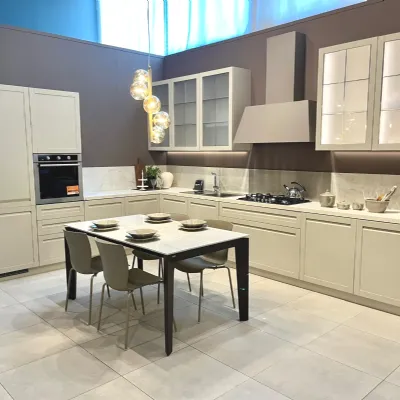 Cucina Scavolini classica ad angolo altri colori in laminato opaco Carattere