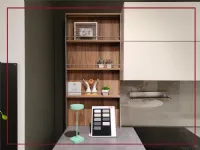 Cucina ad angolo in legno noce Kalì time a prezzo scontato