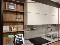 Cucina ad angolo in legno noce Kalì time a prezzo scontato