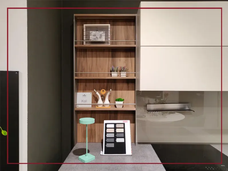 Cucina ad angolo in legno noce Kalì time a prezzo scontato