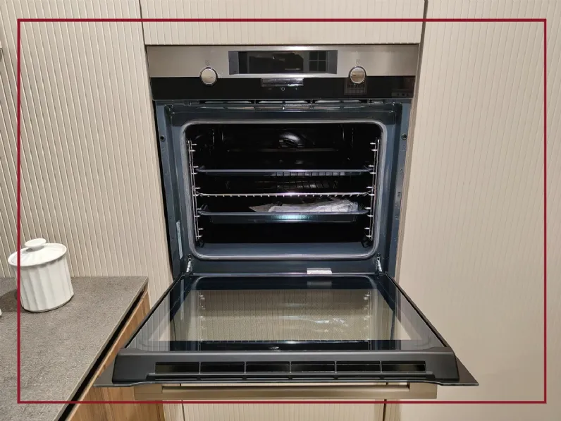 Cucina ad angolo in legno noce Kalì time a prezzo scontato