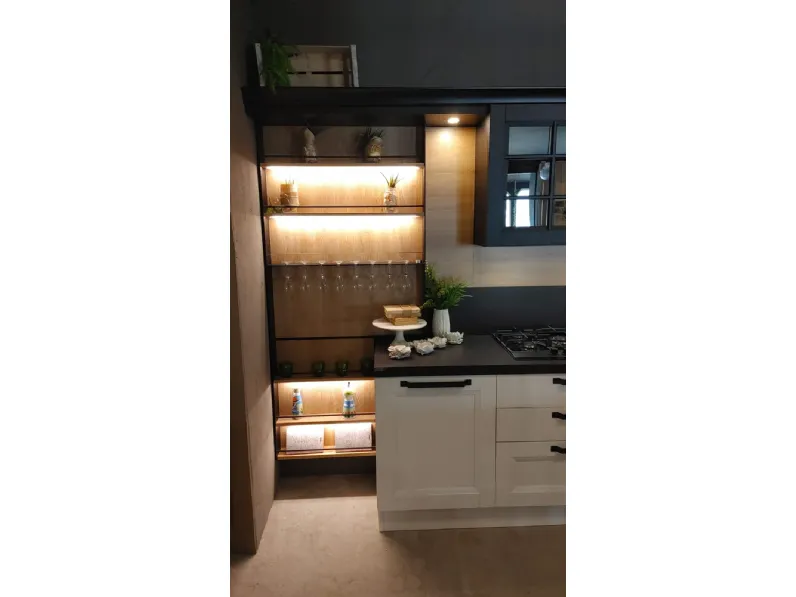 Cucina bianca country ad angolo Cucina aran ylenia Aran scontata