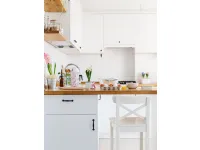Cucina moderna bianca ad angolo Freya Artigianale da Mobilike a 6697€.