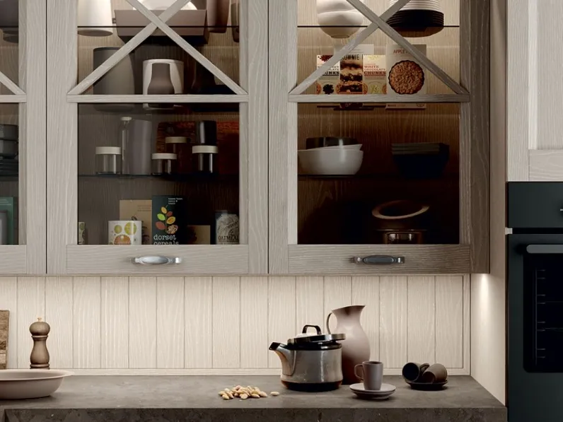 Cucina classica ad angolo Fride 6 Arredo3 a prezzo ribassato