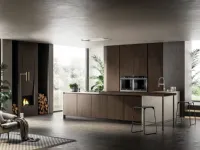 Cucina Mhid kaly design rovere moro Arredo3 ad angolo scontata 31%