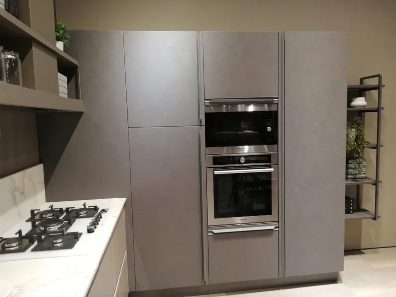 Cucina Round neck moderna tortora Lube cucine ad angolo scontata 53%