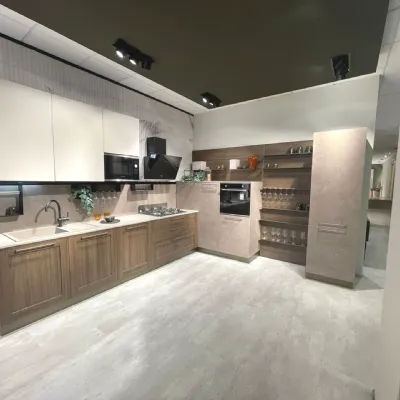 Cucina moderna lineare Cv 647 city e infinity Stosa a prezzo ribassato