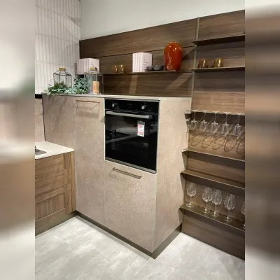 Cucina ##disposizione## ##stile## rovere moro Stosa Cv 647 city e infinity a soli 6900