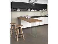 Cucina a prezzo ribassato ad angolo design Vetro Arredo3