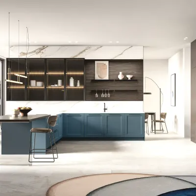 Cucina Meg 01 moderna altri colori Arredo3 con penisola scontata 33%