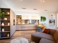 Cucina Veneta Cucine moderna ad angolo grigia in laminato materico Start time j