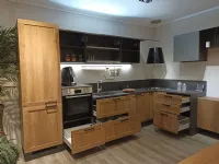 Cucina rovere chiaro moderna ad angolo Sax Scavolini a soli 11650