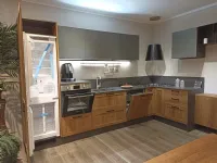 Cucina rovere chiaro moderna ad angolo Sax Scavolini a soli 11650