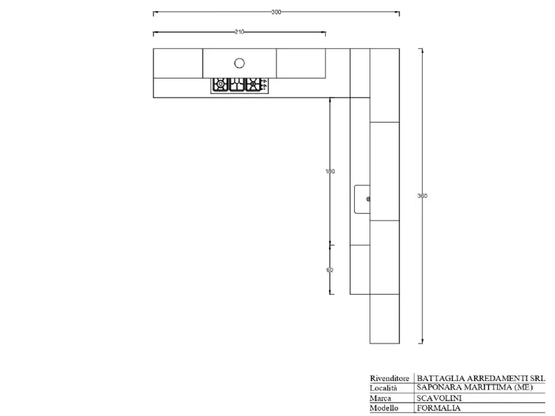 Cucina ad angolo Scavolini Formalia SCONTATA 60%