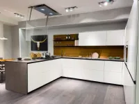 Cucina bianca moderna ad angolo Forma mentis Valcucine a soli 19900