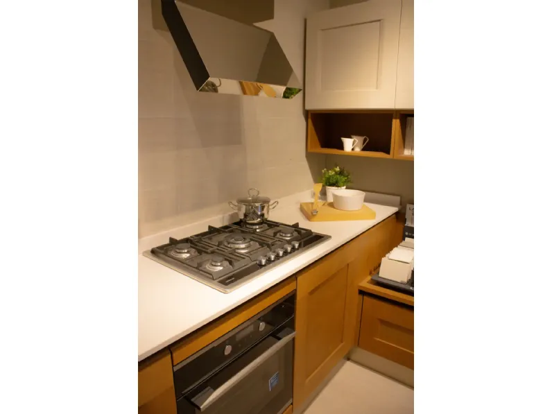 Cucina rovere chiaro moderna ad angolo Dialogo Veneta Cucine a soli 8303€