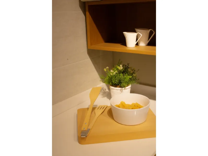 Cucina rovere chiaro moderna ad angolo Dialogo Veneta Cucine a soli 8303€
