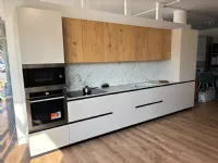 Cucina Artigianale moderna lineare rovere chiaro in legno Alice