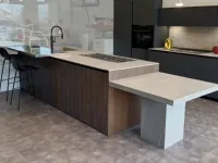 Cucina con isola Artigianale Cucina atelier wood tristrato abete SCONTATA 52%