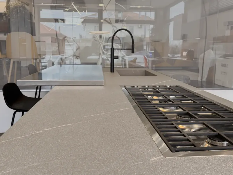 Cucina con isola Artigianale Cucina atelier wood tristrato abete SCONTATA 52%
