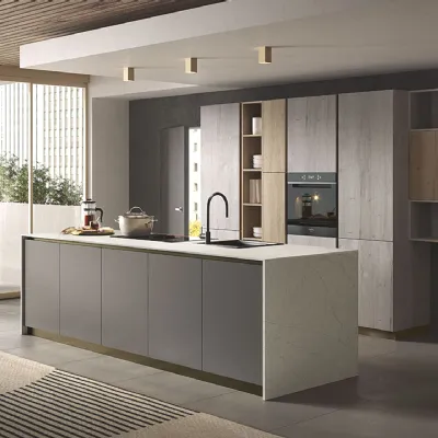 Cucina a PREZZI OUTLET in polimerico opaco Essebi -32%