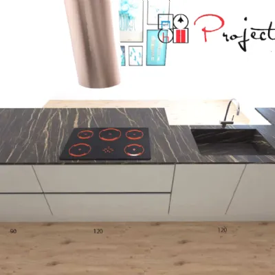 CUCINA con isola Astra Sp22  SCONTATA 52%