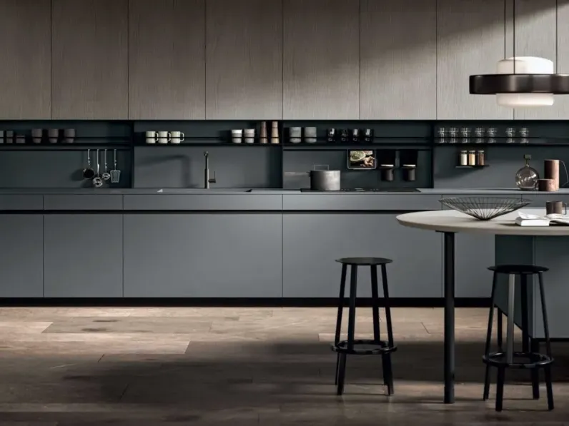 Cucina altri colori design con penisola Emporio dj Dibiesse a soli 4550 Euro