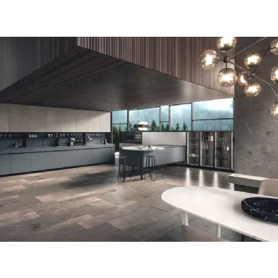 Cucina altri colori design con penisola Dibiesse Emporio dj a soli 5443