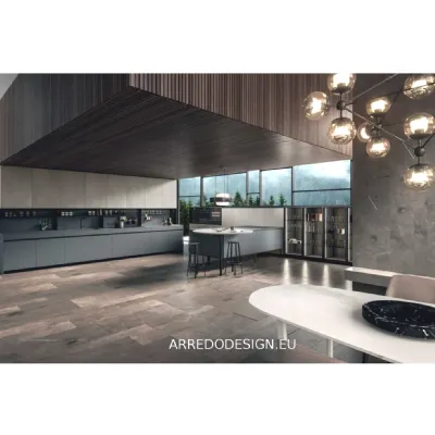 Cucina altri colori design con penisola Emporio dj Dibiesse a soli 4550 Euro