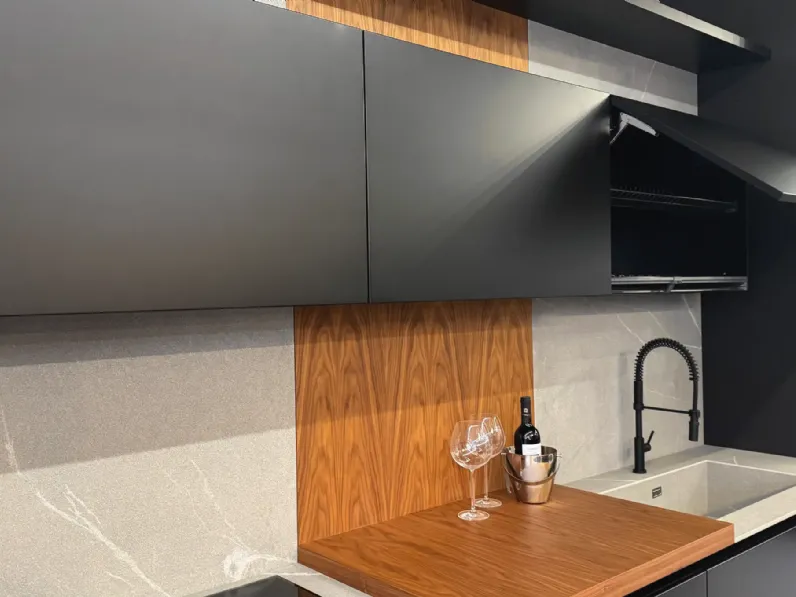 Cucina altri colori design lineare Binova Cucina bluna black  a soli 13440 Euro