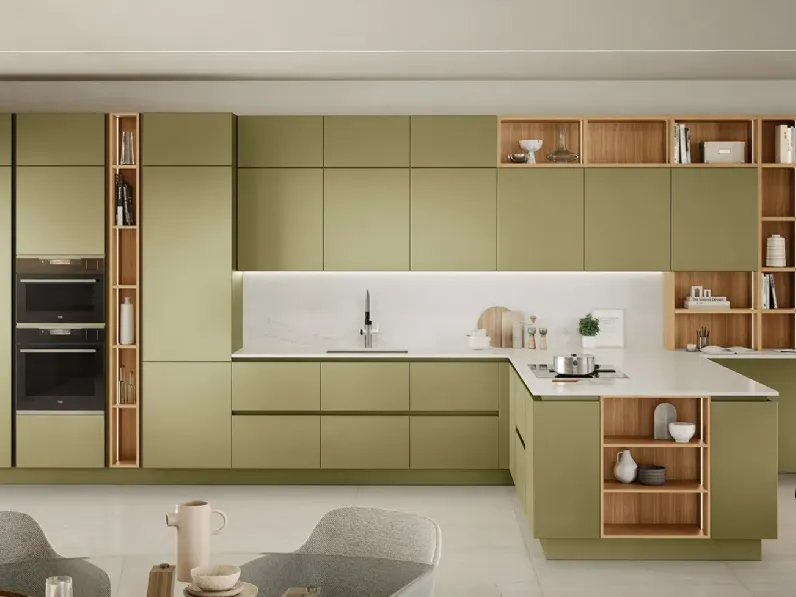 Cucina  in legno modello Oyster 03 ad un prezzo riservato 