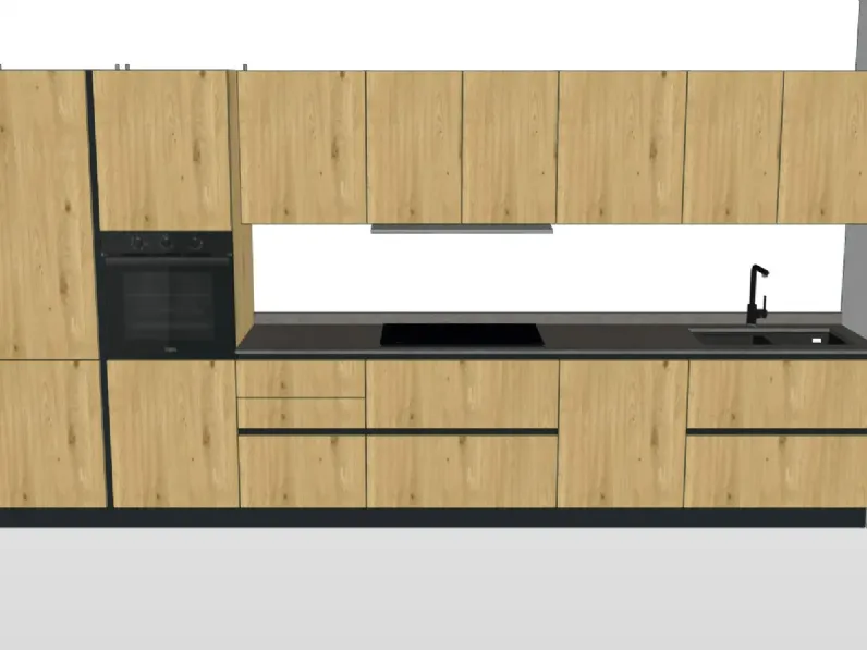 Cucina  in legno modello Oyster 03 ad un prezzo riservato 